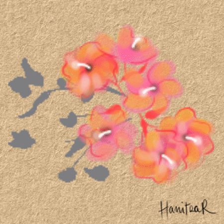 fleurs dans le vent