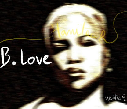 portrait femme hip hop b love