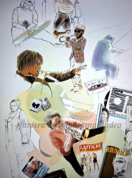 Portrait musical colorisé